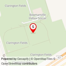Bowmanville on , Clarington Ontario - location map
