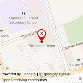The Home Depot on Clarington Boulevard, Clarington Ontario - location map