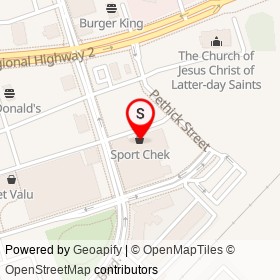 Sport Chek on Clarington Boulevard, Clarington Ontario - location map