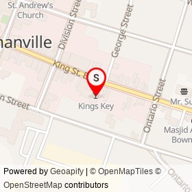 Kings Key on King Street East, Clarington Ontario - location map