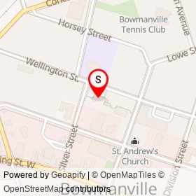 Bowmanville Museum on Wellington Street, Clarington Ontario - location map