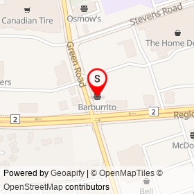 Barburrito on Green Road, Clarington Ontario - location map
