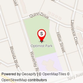 Optimist Park on , Clarington Ontario - location map