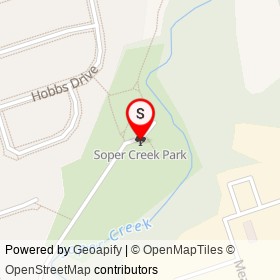Soper Creek Park on , Clarington Ontario - location map