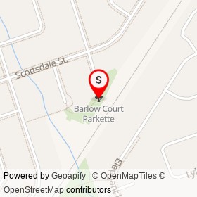Barlow Court Parkette on , Clarington Ontario - location map
