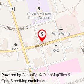 DUCA on King Street East, Clarington Ontario - location map