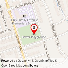 Baxter Playground on Baxter Street, Clarington Ontario - location map