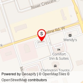 Dairy Queen on Spicer Square, Clarington Ontario - location map