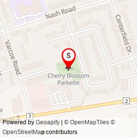 Cherry Blossom Parkette on , Courtice Ontario - location map