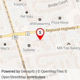 Money Mart on Regional Highway 2, Clarington Ontario - location map