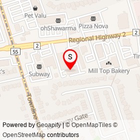 Deadly Grounds Cafe on Foxhunt Trail, Clarington Ontario - location map