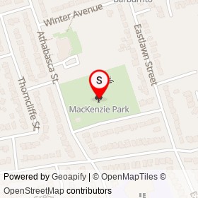 MacKenzie Park on , Oshawa Ontario - location map