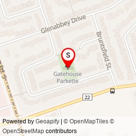 Gatehouse Parkette on , Courtice Ontario - location map