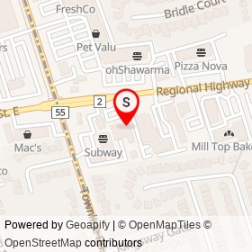 Kingsway Hardware on Regional Highway 2, Clarington Ontario - location map