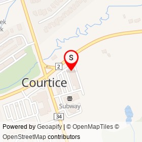 Goodfellas Pizzeria on Courtice Road, Clarington Ontario - location map