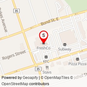 FreshCo on King Street East, Oshawa Ontario - location map