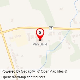 Van Belle on Regional Highway 2, Clarington Ontario - location map