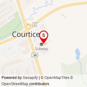 Molly's Country Kitchen on Courtice Road, Clarington Ontario - location map