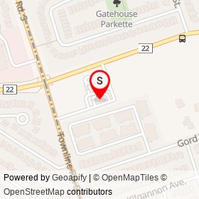 Tim Hortons on Bloor Street, Clarington Ontario - location map