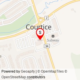 Roy Nichols Chevrolet on Courtice Road, Clarington Ontario - location map