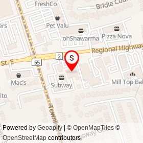 Barnaby's on Regional Highway 2, Clarington Ontario - location map