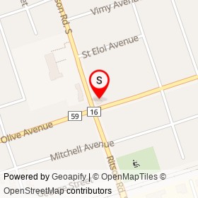 JS Mart on Olive Avenue, Oshawa Ontario - location map