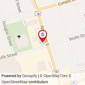 CK Collision on Ritson Road South, Oshawa Ontario - location map