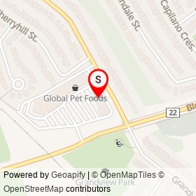 Desjardins on Grandview Street South, Oshawa Ontario - location map