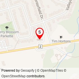 Scotiabank on Regional Highway 2, Clarington Ontario - location map