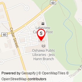 Quick Flame Restaurant on Wentworth Street West, Oshawa Ontario - location map