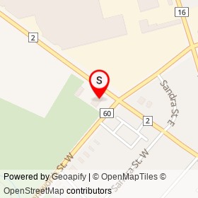 Petro-Canada on Simcoe Street South, Oshawa Ontario - location map