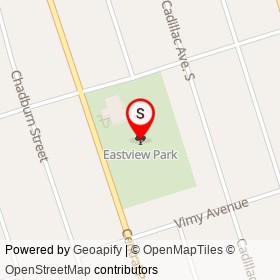Eastview Park on , Oshawa Ontario - location map