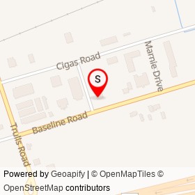 Bill's Truck Shop Ltd. on Baseline Road, Clarington Ontario - location map