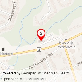 Stuttering John's Smokehouse on Regional Highway 2, Clarington Ontario - location map