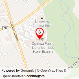 Mary Brown's on Wentworth Street West, Oshawa Ontario - location map