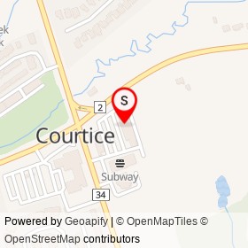 Courtice Corners Dental on Courtice Road, Clarington Ontario - location map