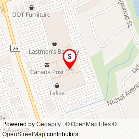 Spa Nails on Nichol Avenue, Whitby Ontario - location map