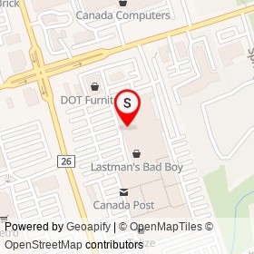 Sobeys on Dundas Street East, Whitby Ontario - location map