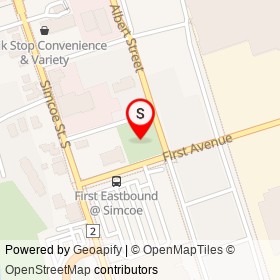 Elena Park on , Oshawa Ontario - location map