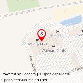 Walmart Boys' on Fox Street, Oshawa Ontario - location map