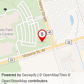 Station Gallery on Victoria Street West, Whitby Ontario - location map