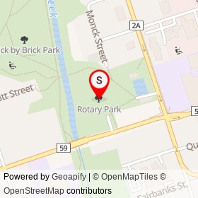 Rotary Park on , Oshawa Ontario - location map