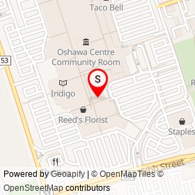 Cleo on King Street West, Oshawa Ontario - location map