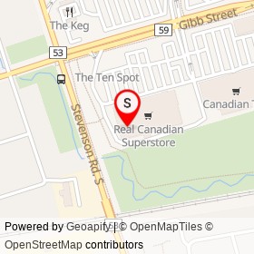 President's Choice Financial on Stevenson Road South, Oshawa Ontario - location map