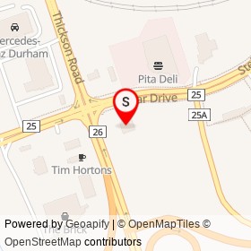 Wendy's on Stellar Drive, Whitby Ontario - location map