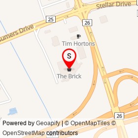 The Brick on Thickson Road, Whitby Ontario - location map