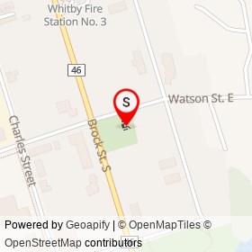 No Name Provided on Watson Street East, Whitby Ontario - location map