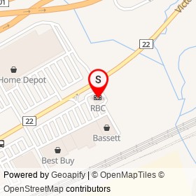 RBC on Victoria Street East, Whitby Ontario - location map