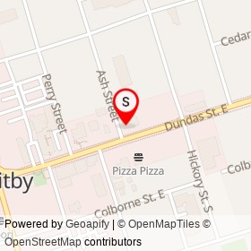 Convenience on Ash Street, Whitby Ontario - location map