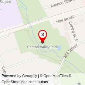 Central Valley Park on , Oshawa Ontario - location map